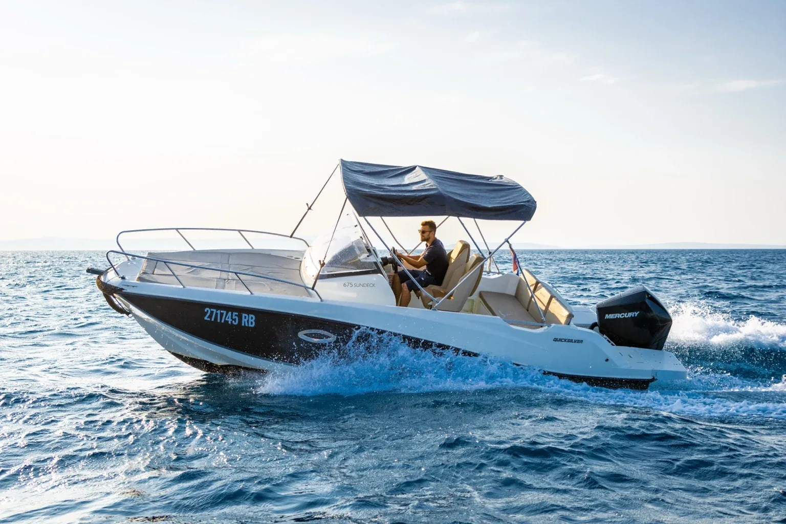 Quicksilver 675 Sundeck Mercury Boot mieten auf Rab, Kroatien 1